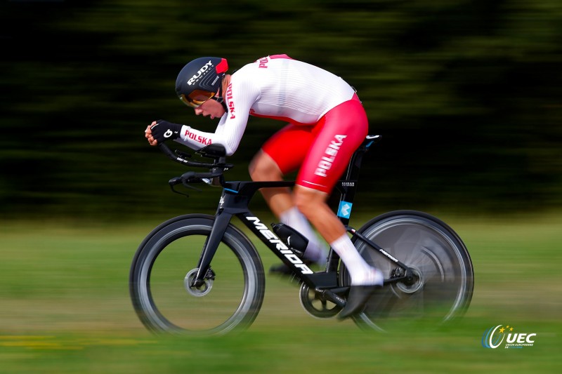 European Championships Munich 2022 - 2022 UEC Road Elite European Championships - Men's ITT - 17/08/2022 - Filip Maciejuk (POL) - photo Luca Bettini/UEC/SprintCyclingAgency?2022